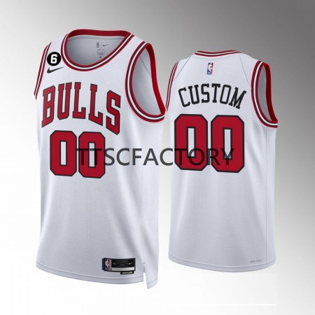 Maillot Basket Chicago Bulls Personnalisé Nike 2022-23 Association Edition Blanc Swingman - Homme